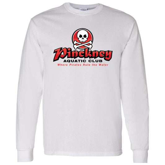 Pinckney Aquatic Club - B, W & R, G540 LS T-Shirt 5.3 oz.