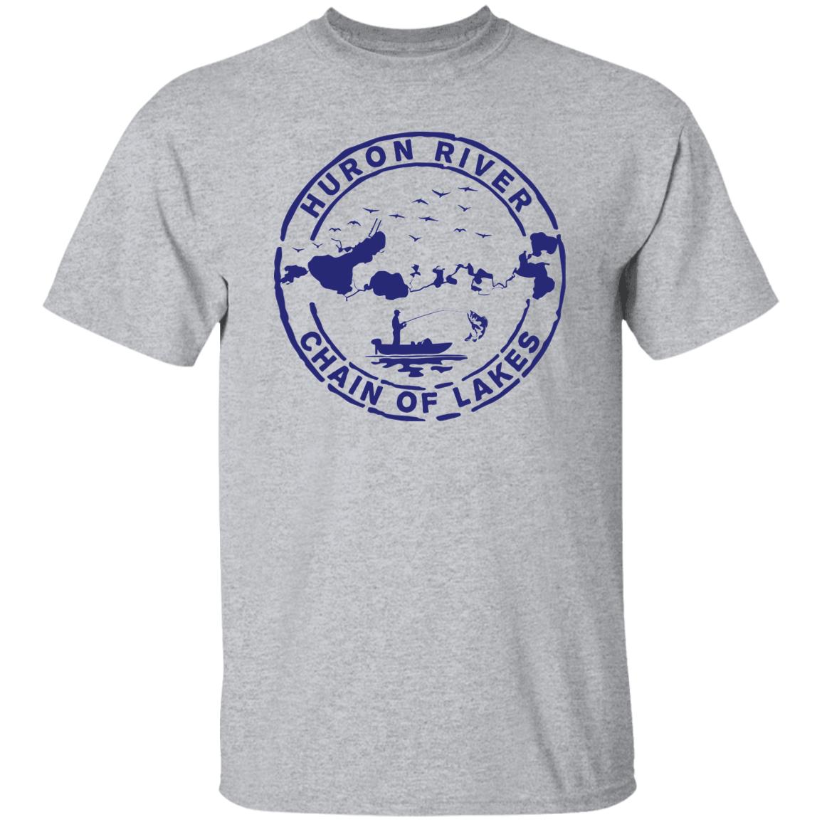 HRCL Fishing Logo Navy - G500 5.3 oz. T-Shirt HRCL Fishing Logo Navy - G500 5.3 oz. T-Shirt