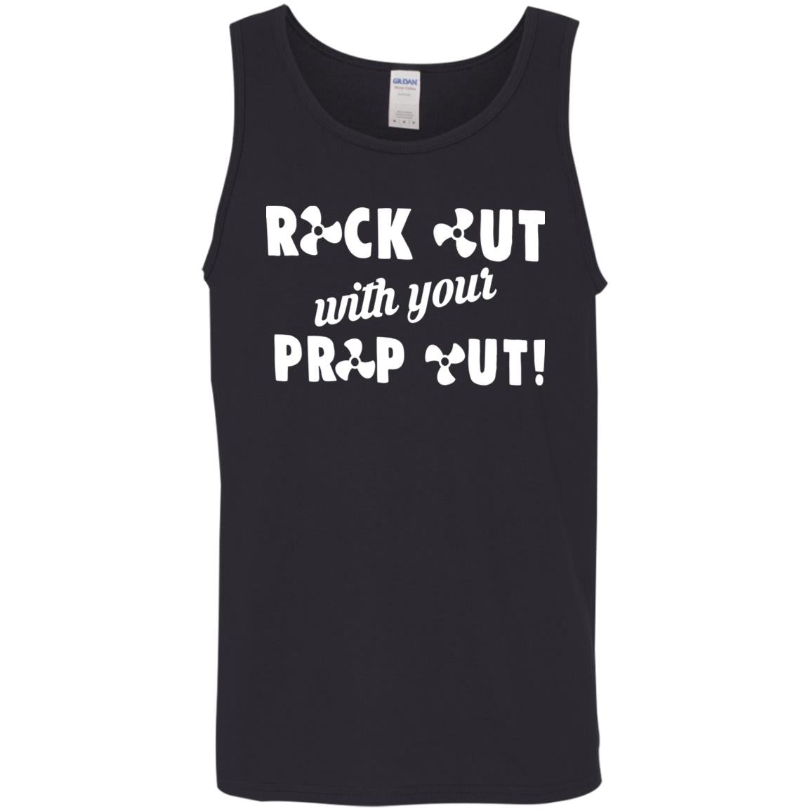 ***2 SIDED***  HRCL FL - Rock Out with your Prop Out - 2 Sided G520 Cotton Tank Top 5.3 oz. ***2 SIDED***  HRCL FL - Rock Out with your Prop Out - 2 Sided G520 Cotton Tank Top 5.3 oz.
