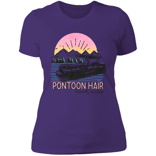 ***2 SIDED***  Pontoon Hair HRCL LL 2 Sided NL3900 Ladies' Boyfriend T-Shirt