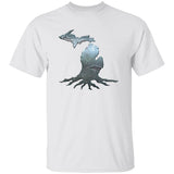 Michigan Roots Stone G500B Youth 5.3 oz 100% Cotton T-Shirt Michigan Roots Stone G500B Youth 5.3 oz 100% Cotton T-Shirt