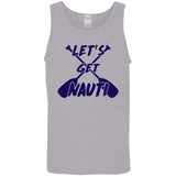 ***2 SIDED***  HRCL FL - Navy Lets Get Nauti - 2 Sided G520 Cotton Tank Top 5.3 oz. ***2 SIDED***  HRCL FL - Navy Lets Get Nauti - 2 Sided G520 Cotton Tank Top 5.3 oz.