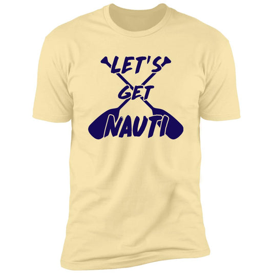 ***2 SIDED***  HRCL FL - Navy Lets Get Nauti - 2 Sided NL3600 Premium Short Sleeve T-Shirt