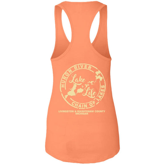 ***2 SIDED***  Lake Babe HRCL LL 2 Sided NL1533 Ladies Ideal Racerback Tank