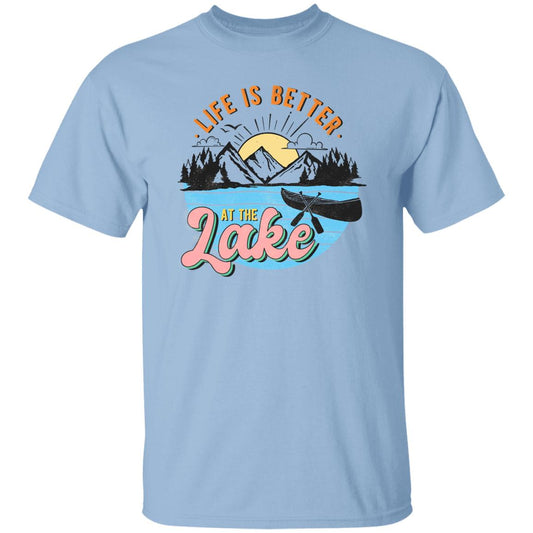 ***2 SIDED***  Life is Better at the Lake HRCL LL 2 Sided G500 5.3 oz. T-Shirt