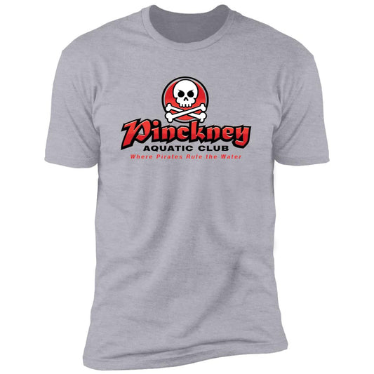 Pinckney Aquatic Club - B, W & R, NL3600 Premium Short Sleeve T-Shirt