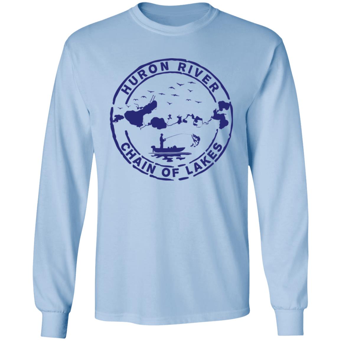 HRCL Fishing Logo Navy - G540 LS T-Shirt 5.3 oz. HRCL Fishing Logo Navy - G540 LS T-Shirt 5.3 oz.