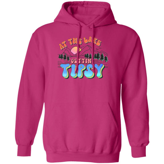 ***2 SIDED***  At the Lake Gettin' Tipsy HRCL LL 2 Sided G185 Pullover Hoodie