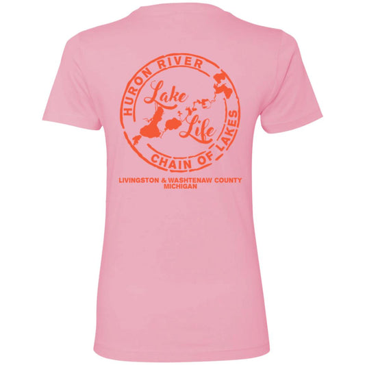 ***2 SIDED***  On Lake Time HRCL LL 2 Sided NL3900 Ladies' Boyfriend T-Shirt