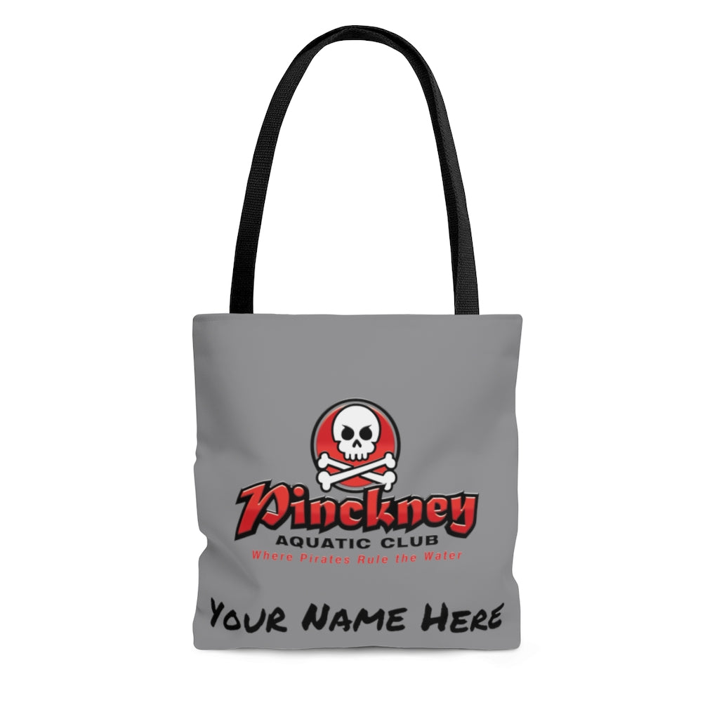 Custom Pinckney Aquatic Club- B, R & W, Tote Bag Custom Pinckney Aquatic Club- B, R & W, Tote Bag