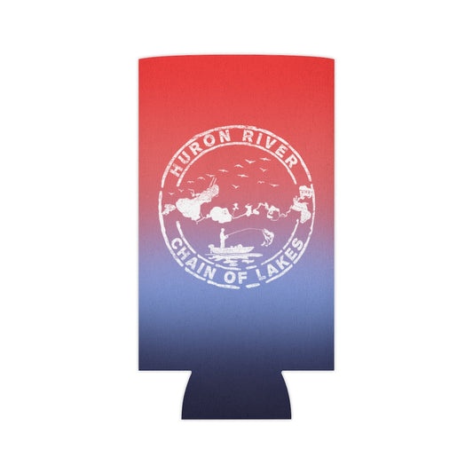 ***2 SIDED***  Regular & Slim Can Coolers 2 Sided - Take Me to the Lake - HRCL FL