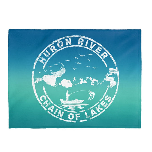 Plush Blanket - HRCL Fishing Logo