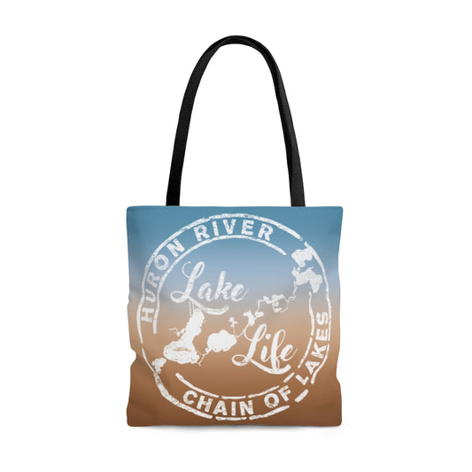 ***2 SIDED***  Beach Bag - Relax You're on Lake Time - HRCL LL