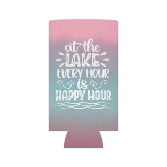 ***2 SIDED***  Regular & Slim Can Coolers 2 Sided - Happy Hour - HRCL LL