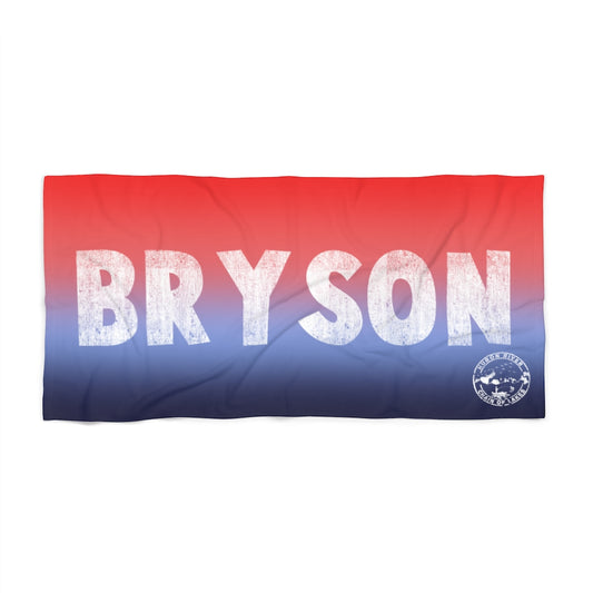 Personalized Beach Towel - Large Name Reg - HRCL FL