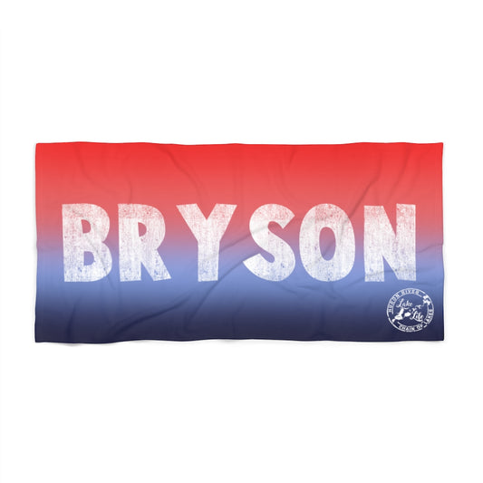 Personalized Beach Towel - Large Name Reg - HRCL LL