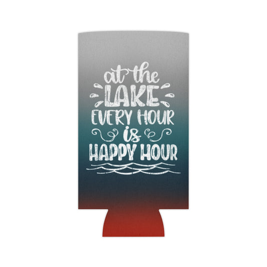 ***2 SIDED***  Regular & Slim Can Coolers 2 Sided - Happy Hour - HRCL LL