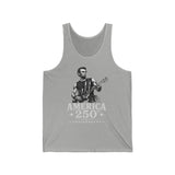 Mustache Guitar Hero America 250 Distressed Patriotic Grunge Basic T-Shirt - Unisex