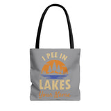 Tote Bag - I Pee In Lakes Retro Sun