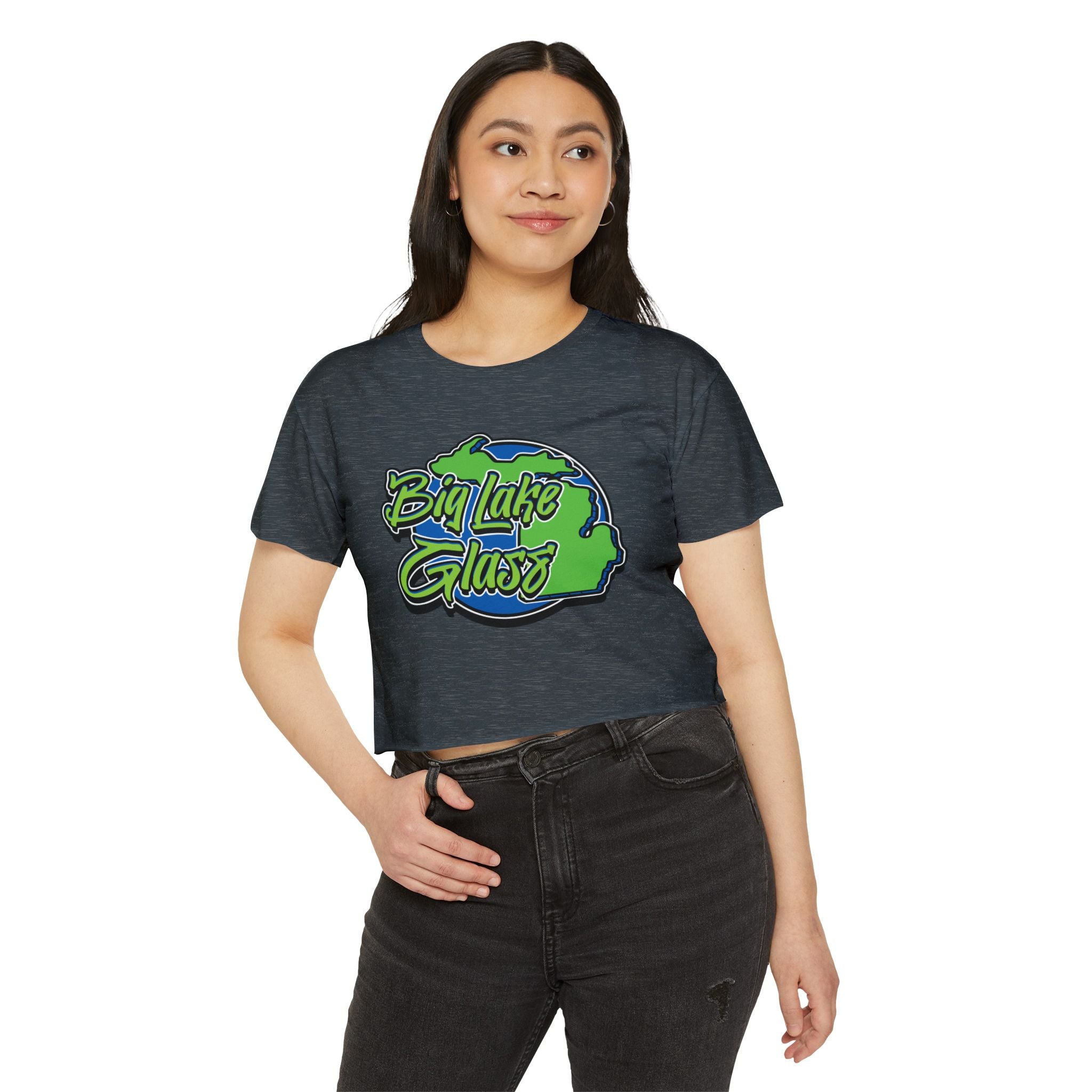 Crop Top T-Shirt - Women's - Big Lake Glass