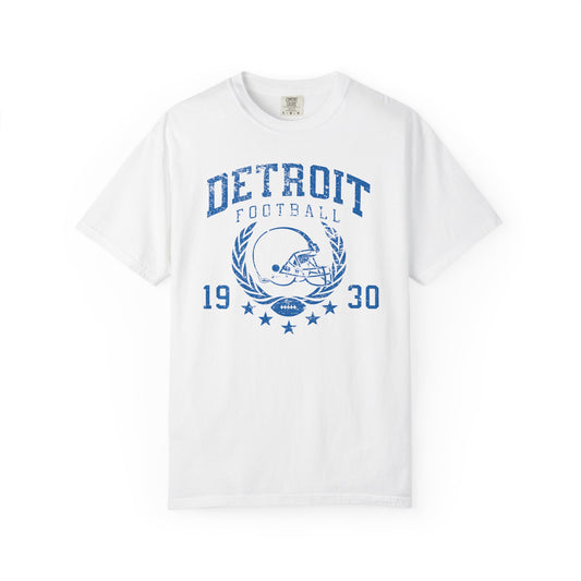 Detroit Football 1930 Blue Premium T-Shirt - Unisex