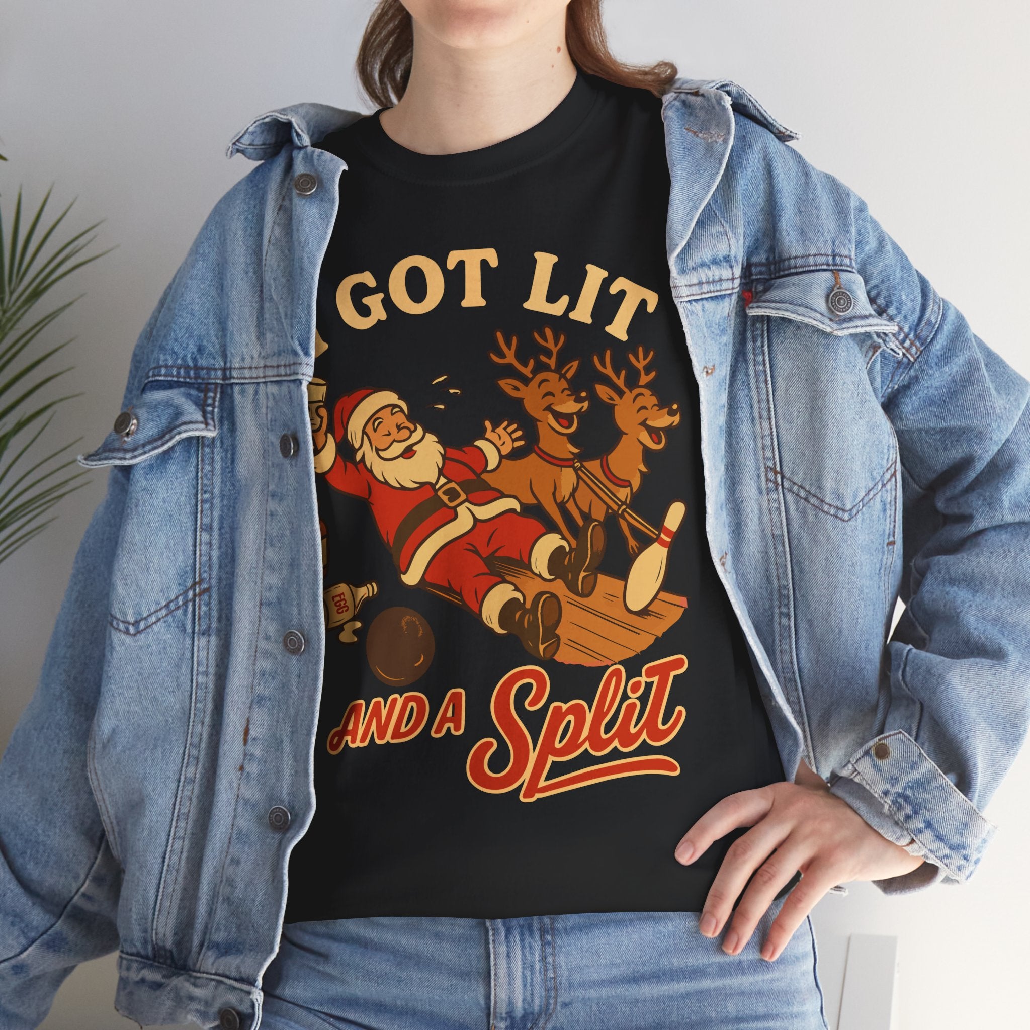 I Got Lit And A Split Basic T-Shirt - Unisex