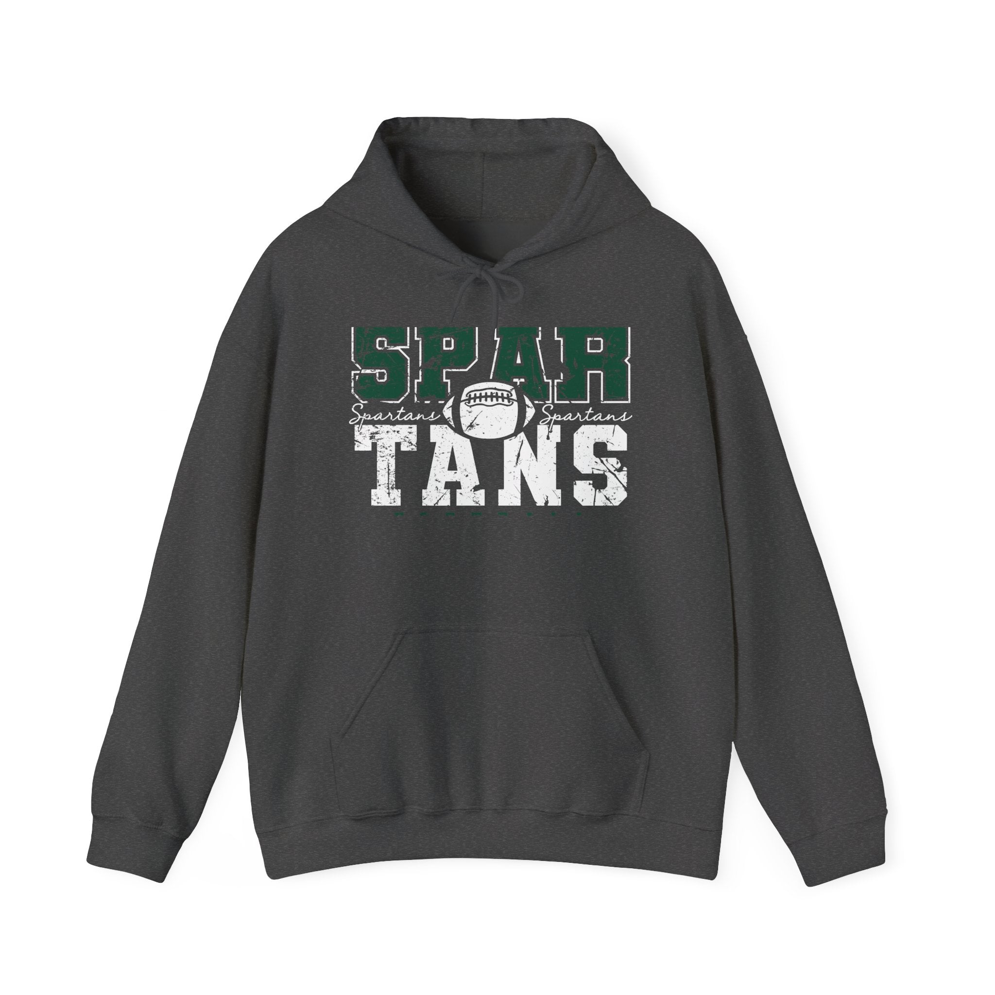 Spartans Football Green & White Hoodie - Unisex