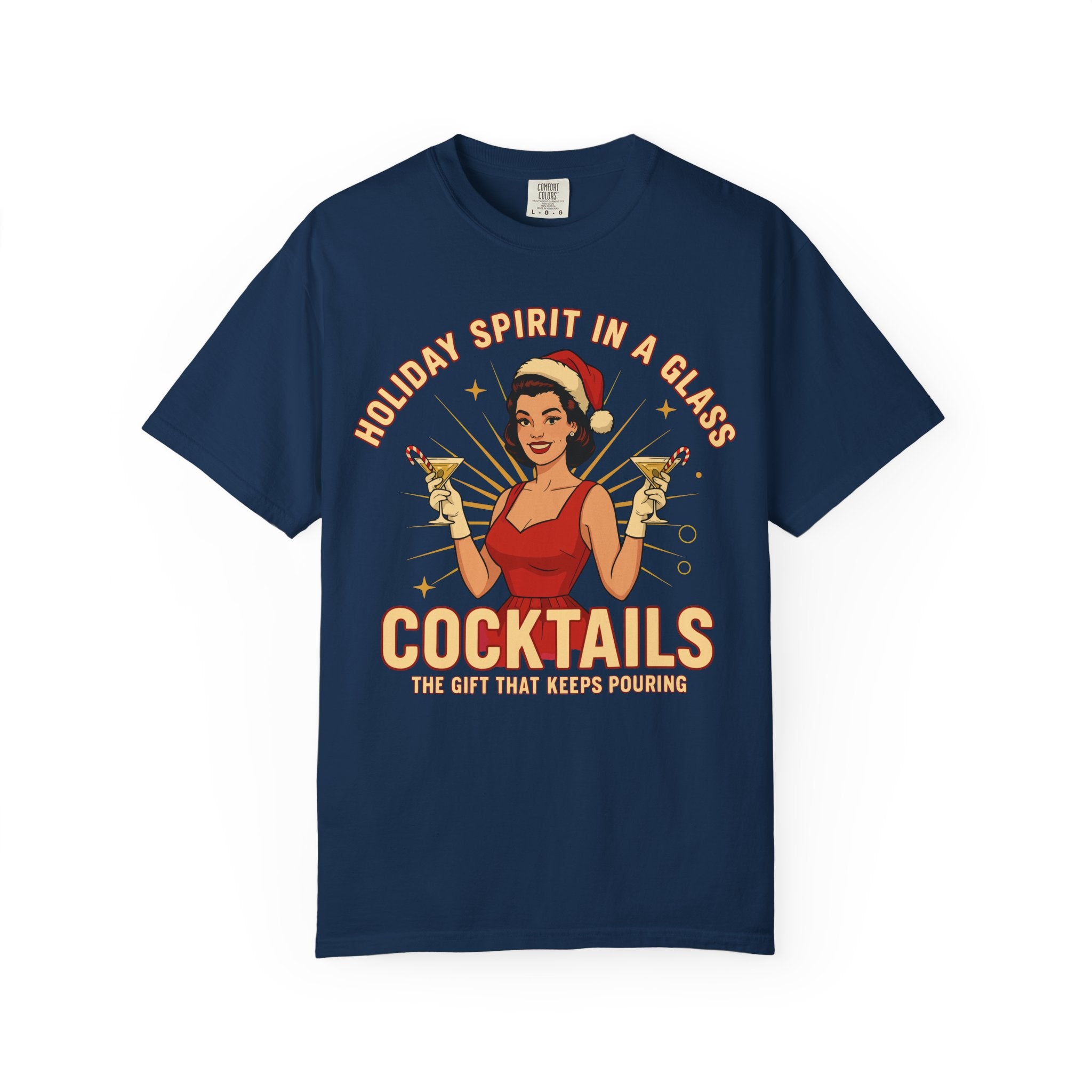 Holiday Spirit In A Glass Cocktails Premium T-Shirt - Unisex