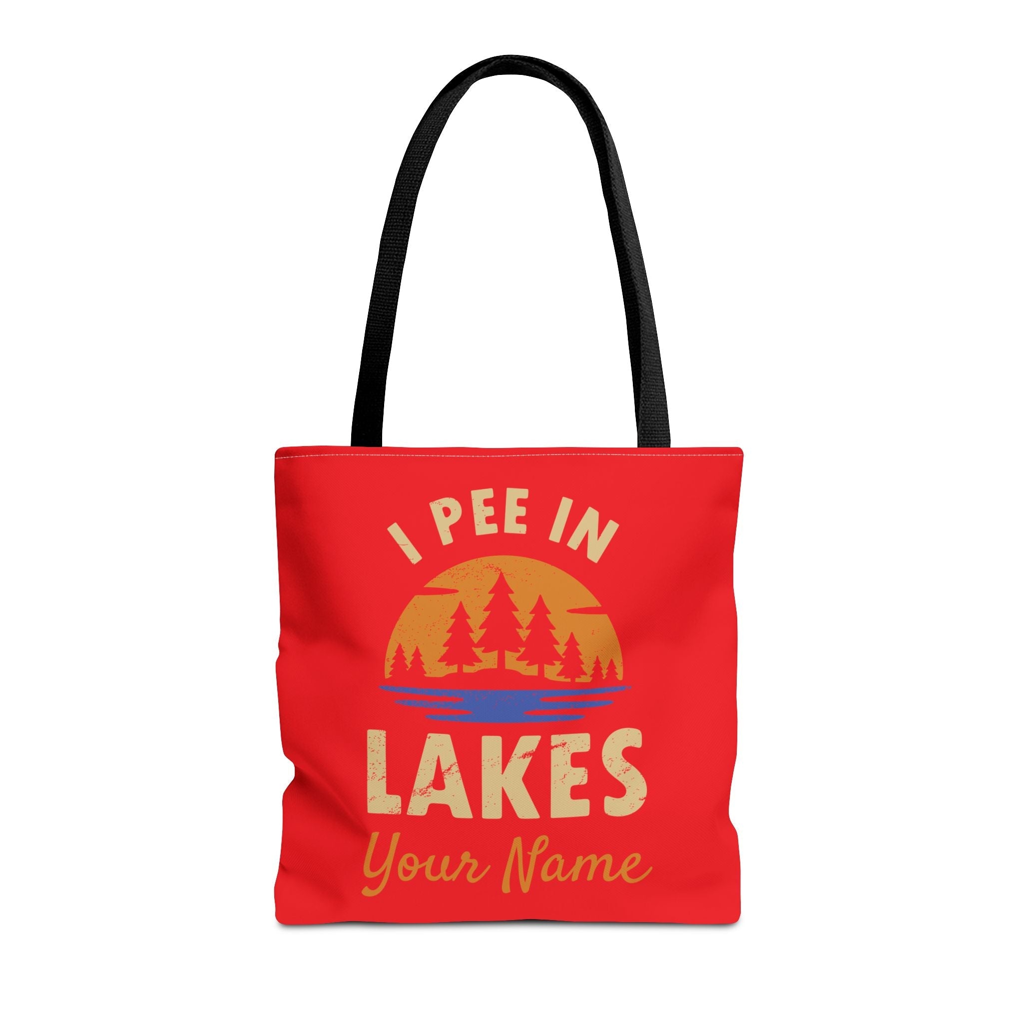 Tote Bag - I Pee In Lakes Retro Sun