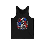 Eagle Brush USA 250 1776 2026 Patriotic Grunge Basic T-Shirt - Unisex