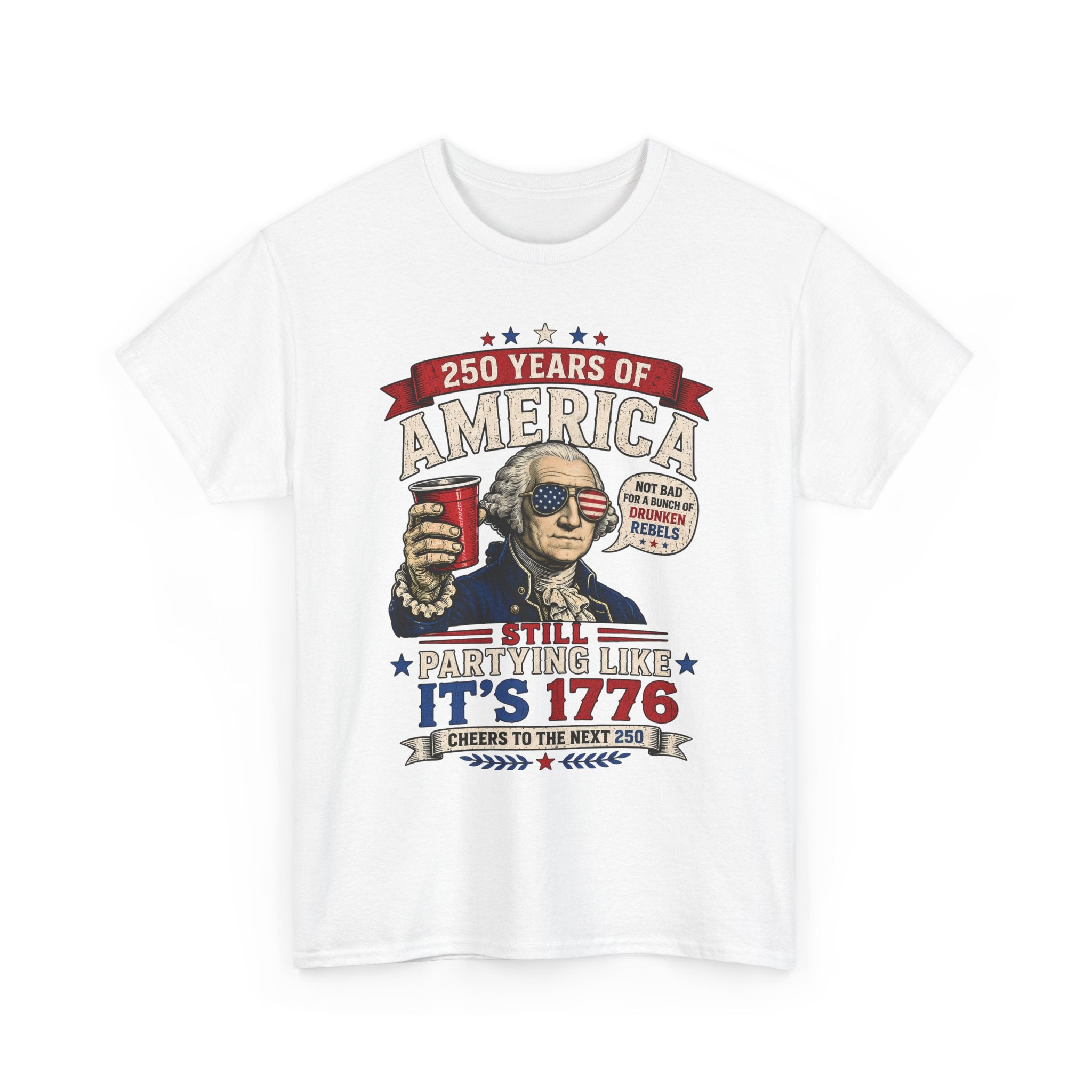 Funny Founding Rebel Party 1776 2026 Vintage Patriotic Basic T-Shirt - Unisex