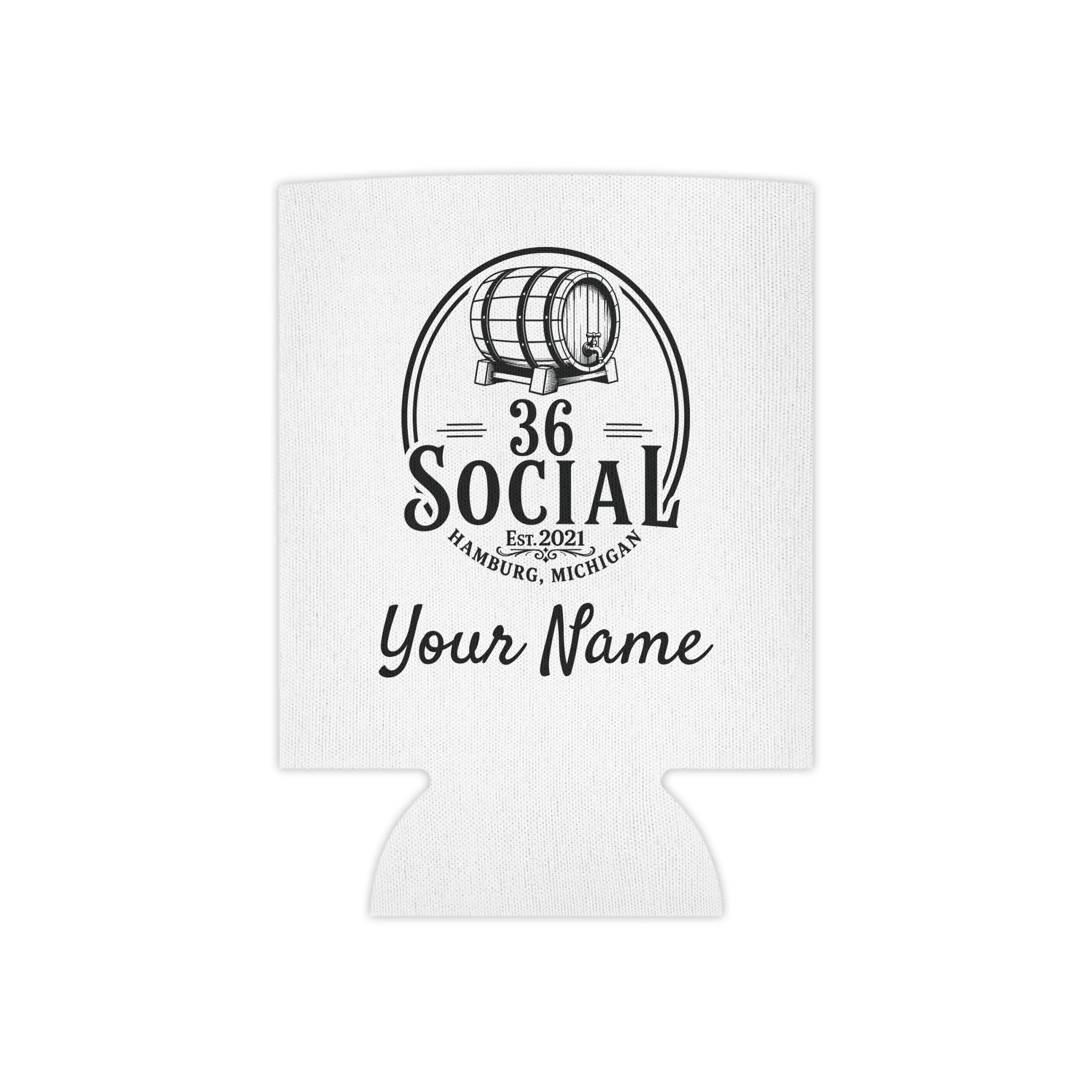 36 Social Logo 2 SL Can Cooler - Regular - White (Satisfy)