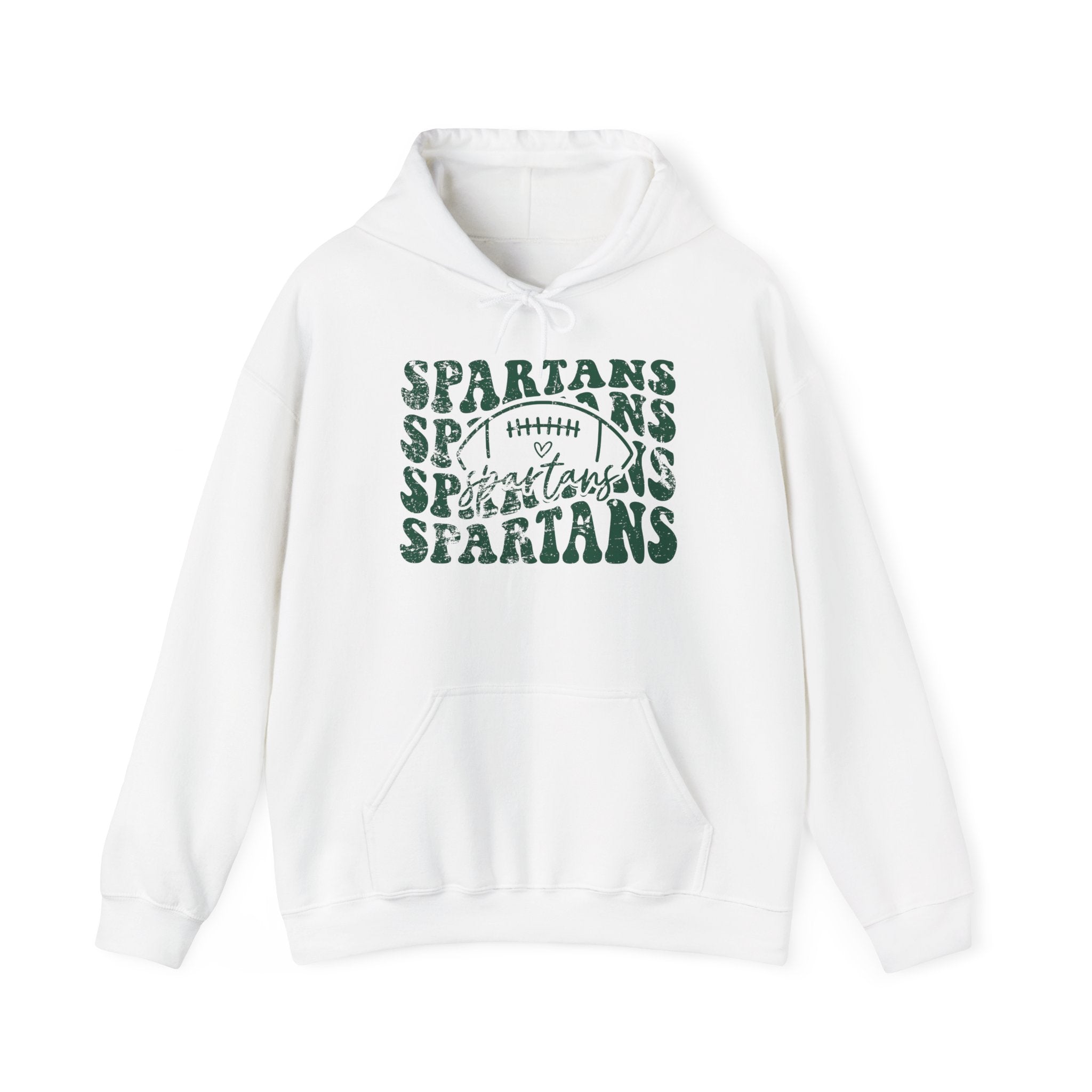 Spartans Football Green Hoodie - Unisex