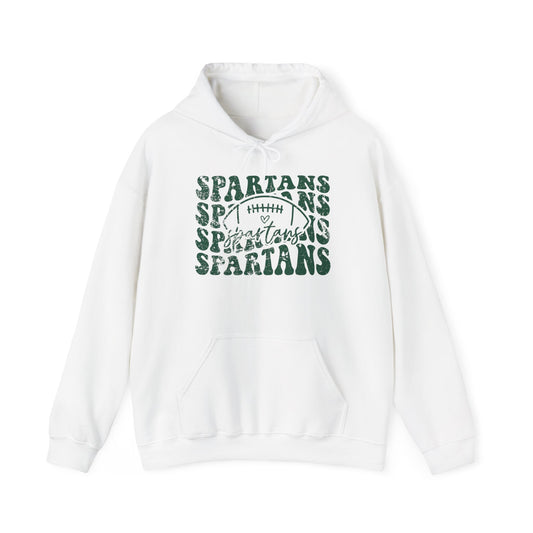 Spartans Football Green Hoodie - Unisex