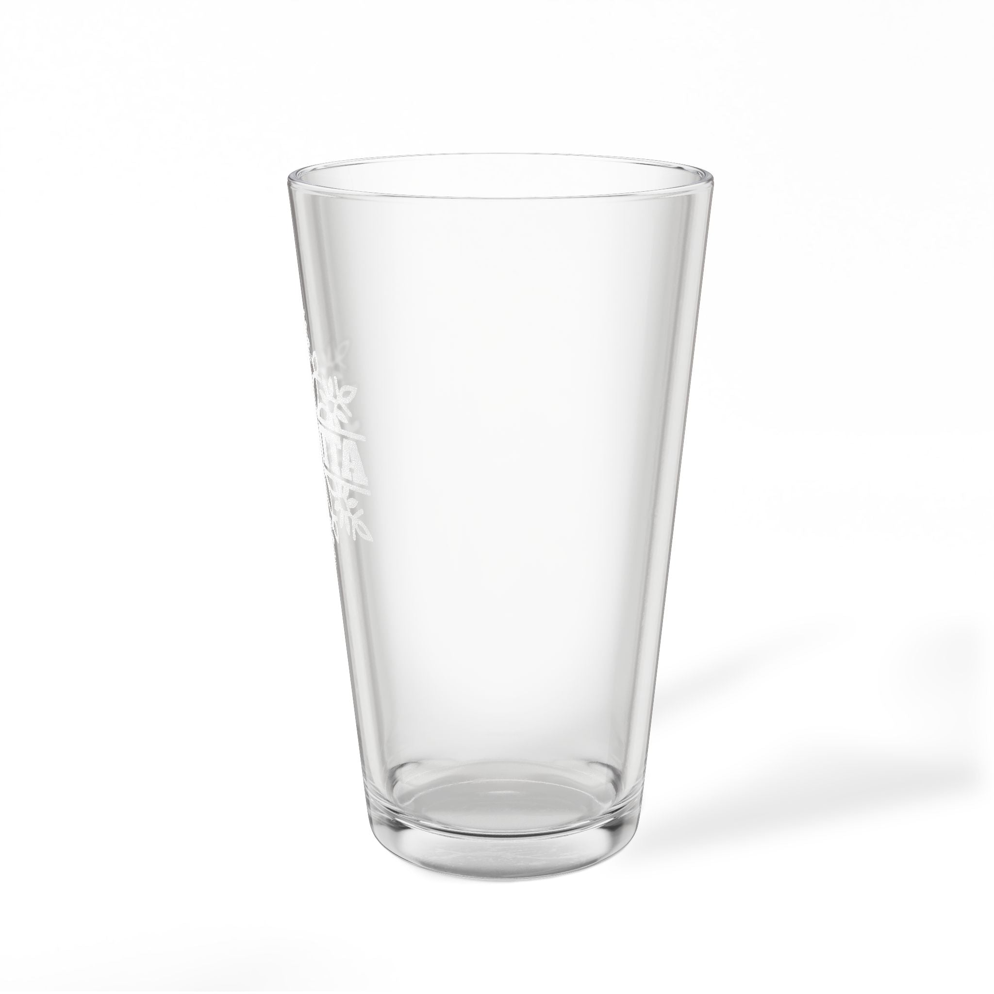 Snowflake Name Personalized Engraved 16oz Pint Mixing Glass