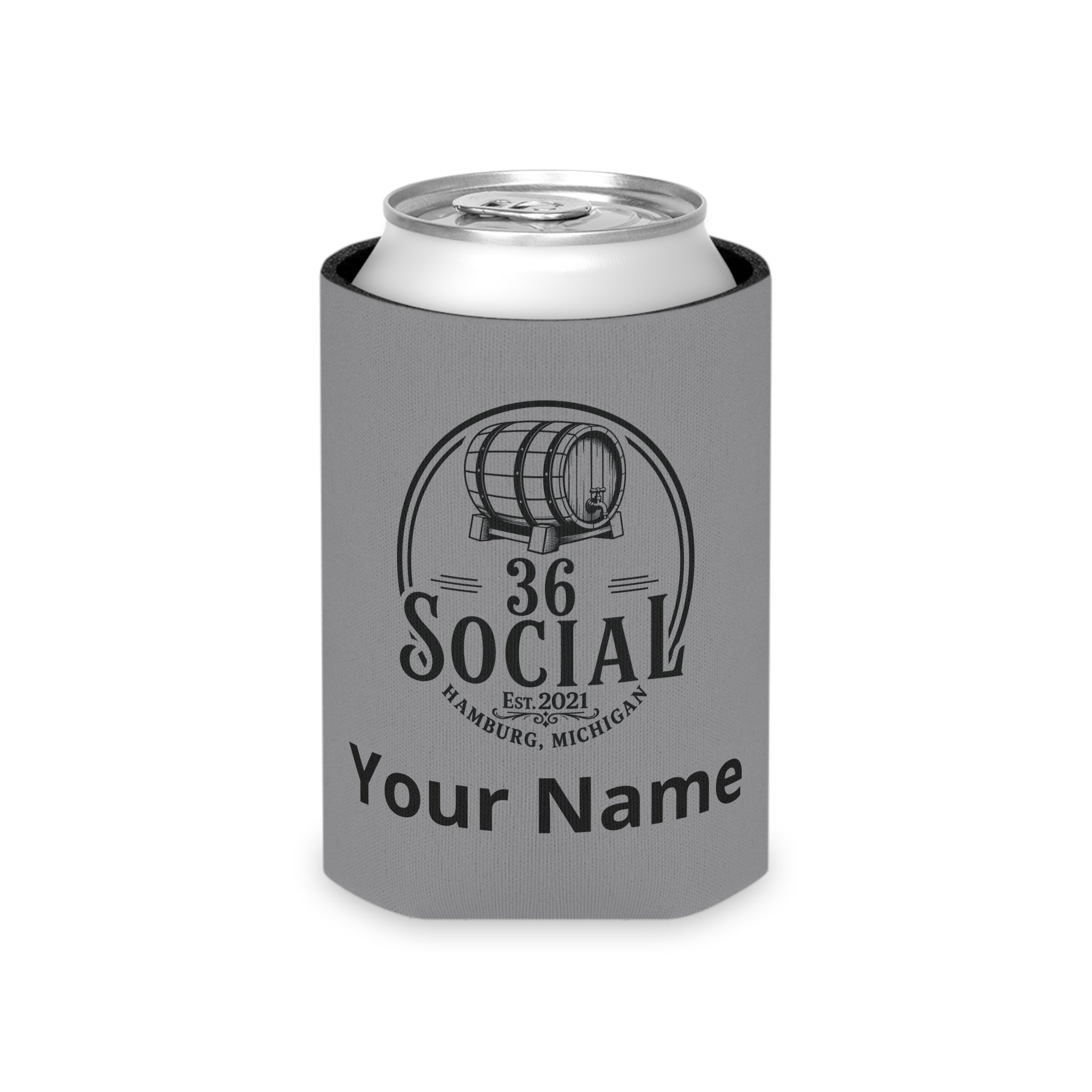 36 Social Logo 2 SL Can Cooler - Regular - Gray (Satisfy)