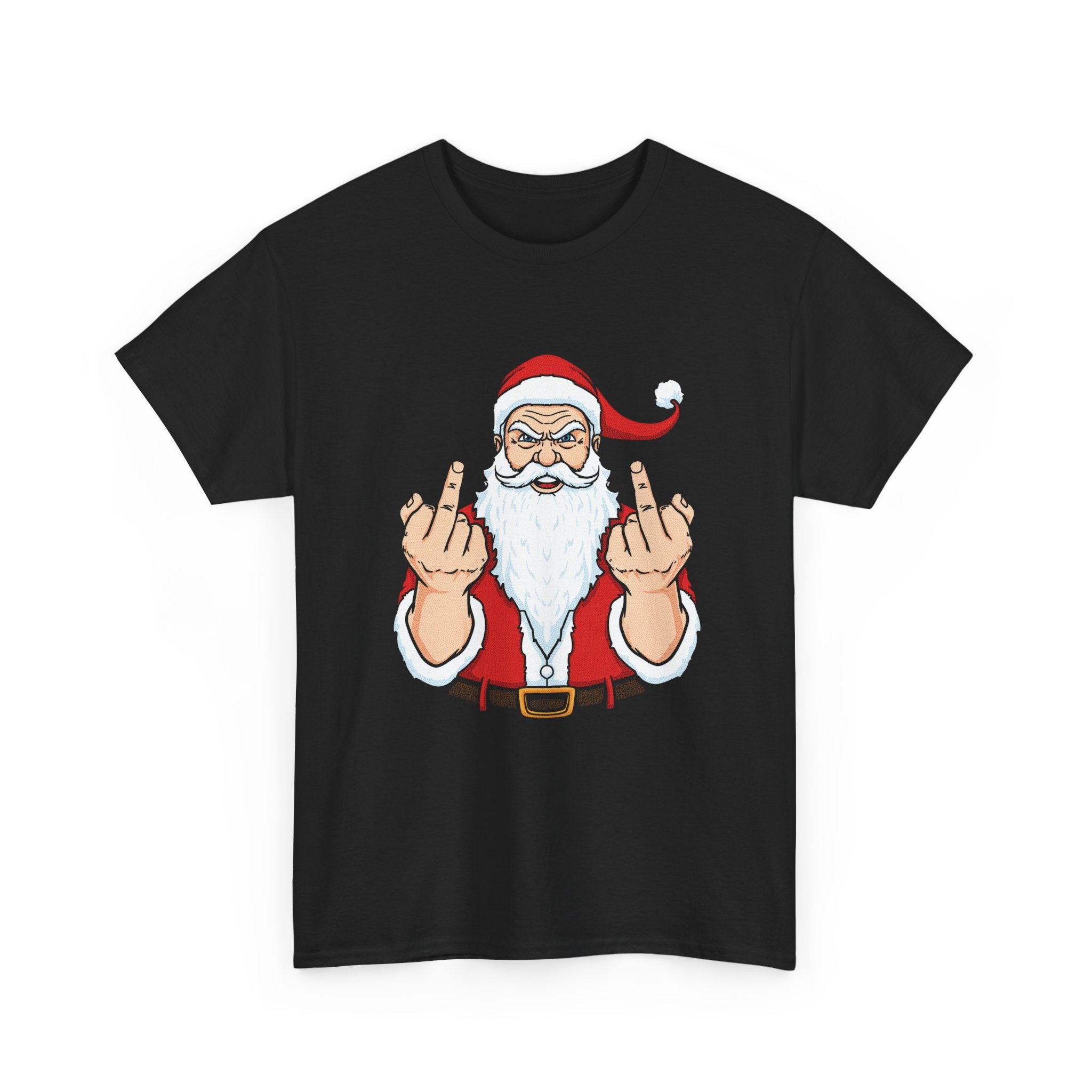 Santa Middle Finger Basic T-Shirt - Unisex