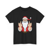 Santa Middle Finger Basic T-Shirt - Unisex