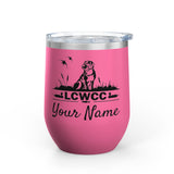 LCWCC Dog Logo Wine Tumbler - 12oz
