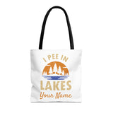 Tote Bag - I Pee In Lakes Retro Sun