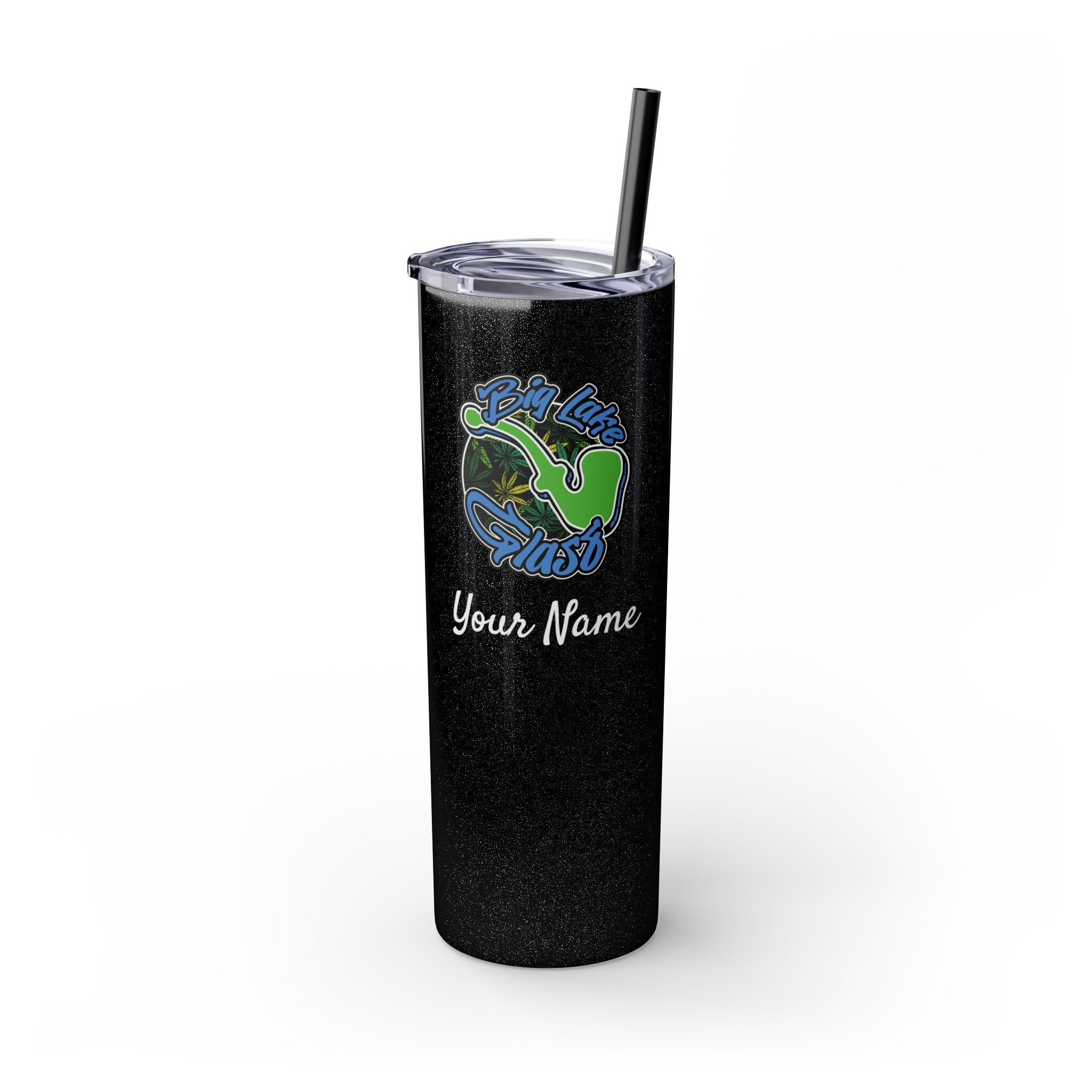 Skinny Steel Tumbler with Straw - 20oz - Big Lake Glass Pipe
