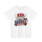 Beer Mug Red White Brews 250th Anniversary Patriotic Basic T-Shirt - Unisex