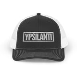 Ypsilanti Bold & Square White Embroidery Trucker Cap