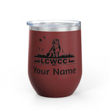 LCWCC Dog Logo Wine Tumbler - 12oz