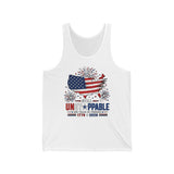 Brush Flag Still Unstoppable 250 Years Freedom Patriotic Basic T-Shirt - Unisex