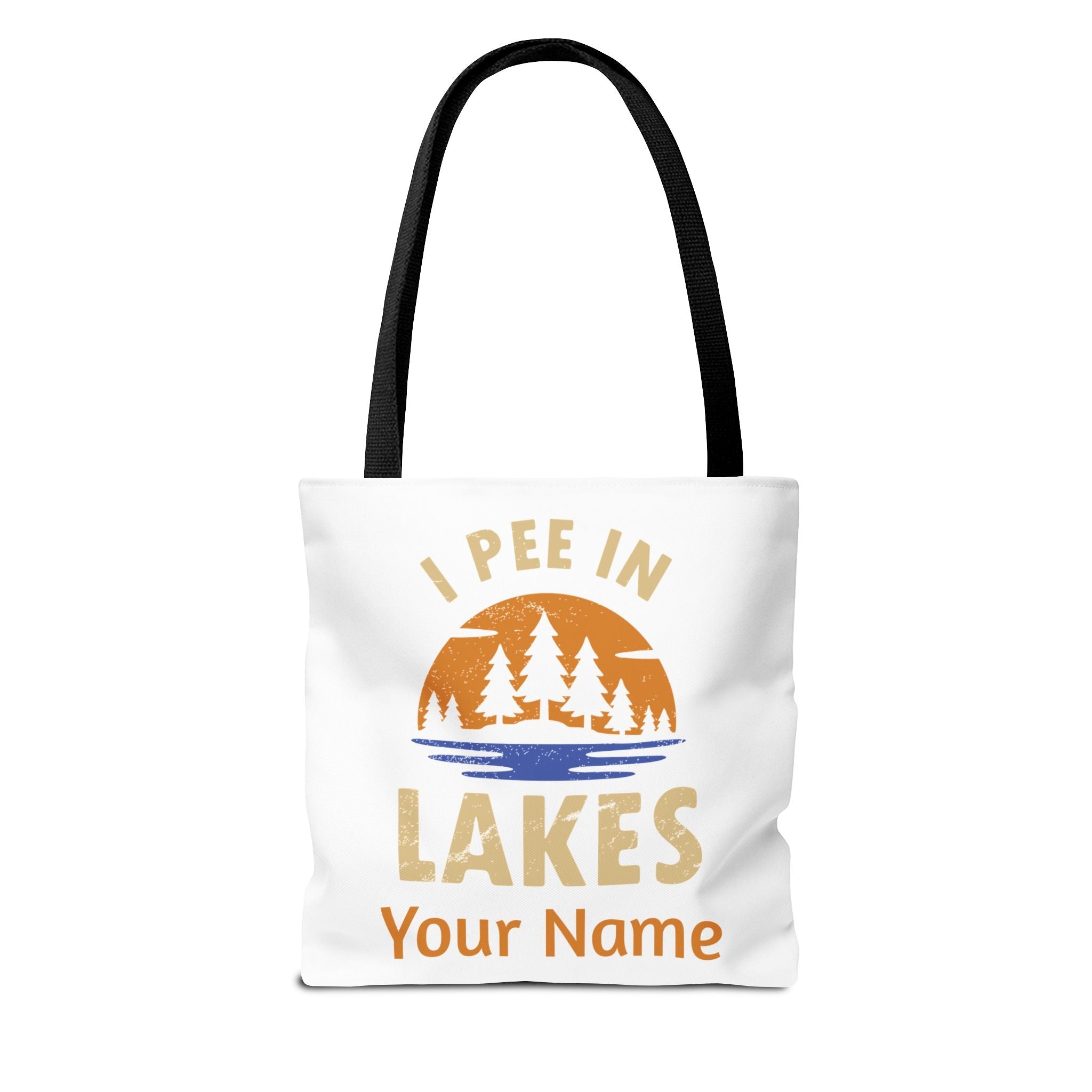 Tote Bag - I Pee In Lakes Retro Sun