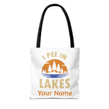 Tote Bag - I Pee In Lakes Retro Sun
