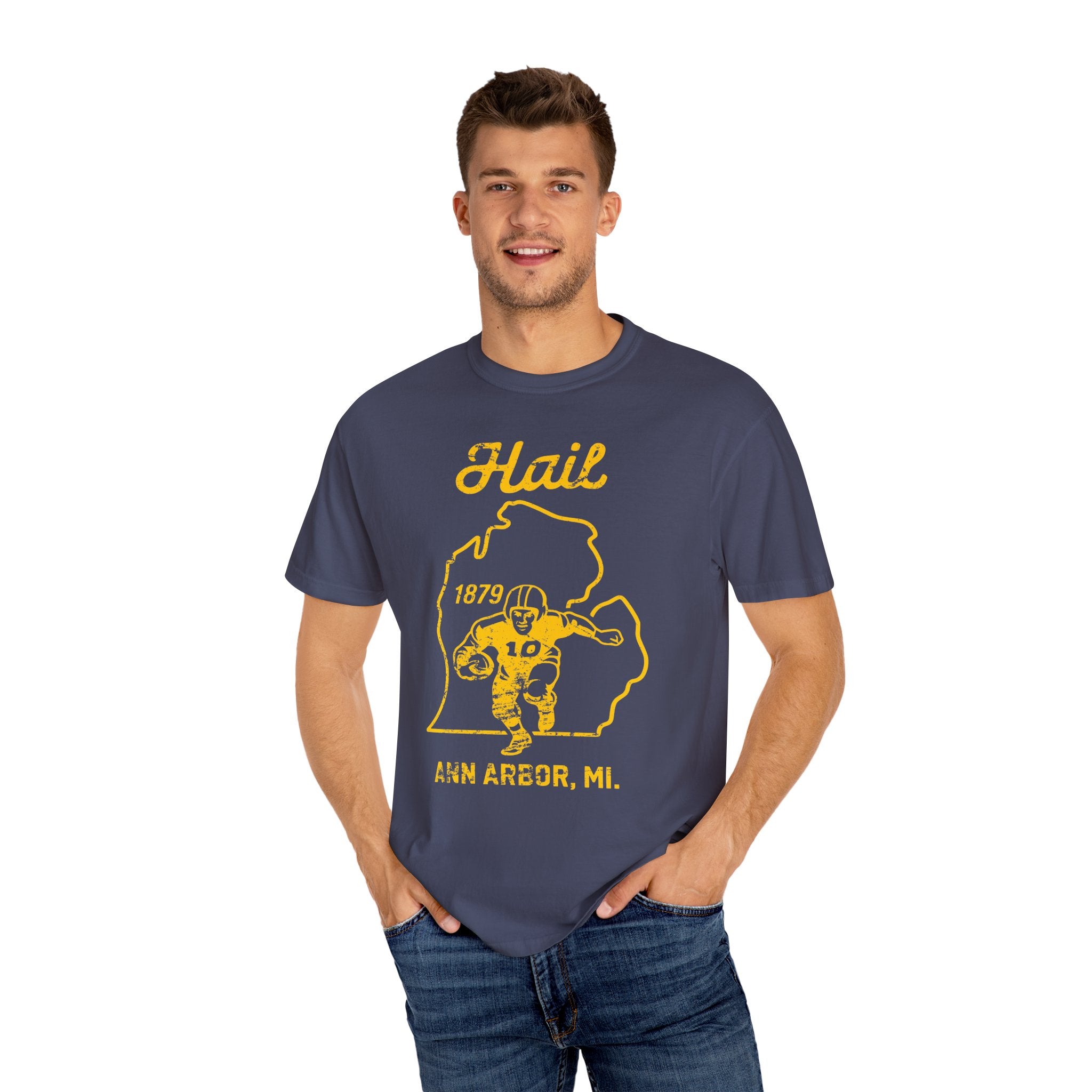 Hail MI Yellow Premium T-Shirt - Unisex