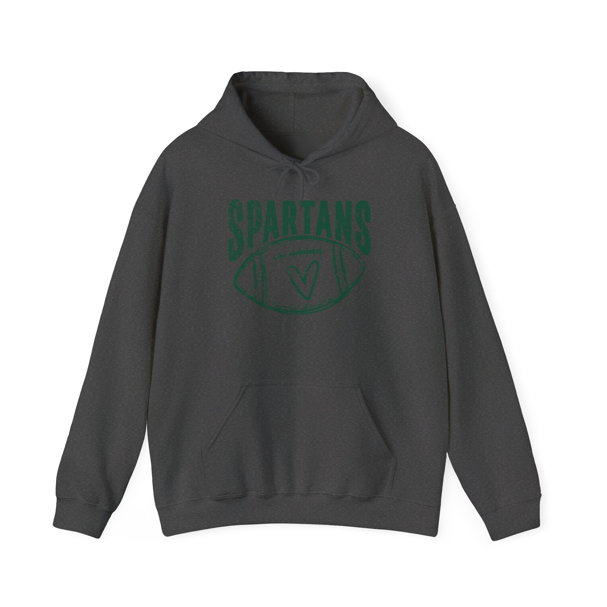 Spartans Heart Green Hoodie - Unisex