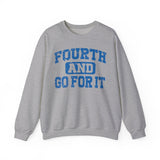 Fourth and Go For It Blue Crewneck Sweatshirt - Unisex